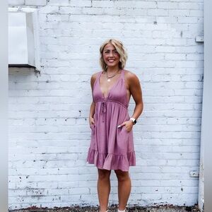 MINI DRESS (DEEP MAUVE)